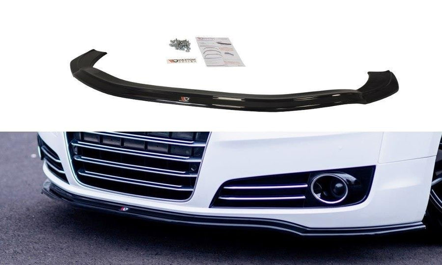 Maxton Design AU-A8-D4-FD1T Front Splitter Audi A8 D4 | Duco Car Parts UK Car Parts