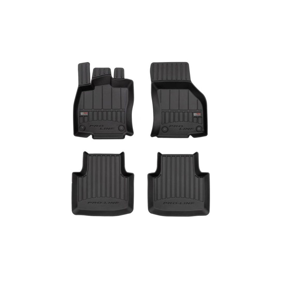 FROGUM Tailored 3D408913 Floor mat set suitable for MERCEDES-BENZ CLK Elastomer, Front and Rear, Quantity: 4, Black, (LHD)
