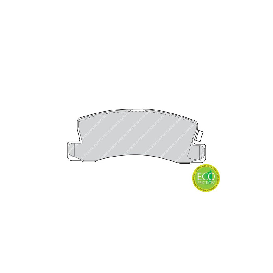 Ferodo Premier Eco Friction Fdb478 Brake Pad Set With Acoustic Wear Warning Without Accessories