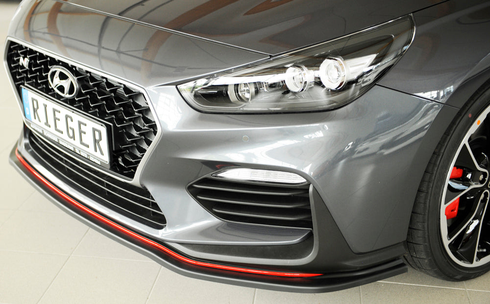 Rieger 00076000 Hyundai Front Splitter (i30 N-Performance & i30 N) -  Matte Black