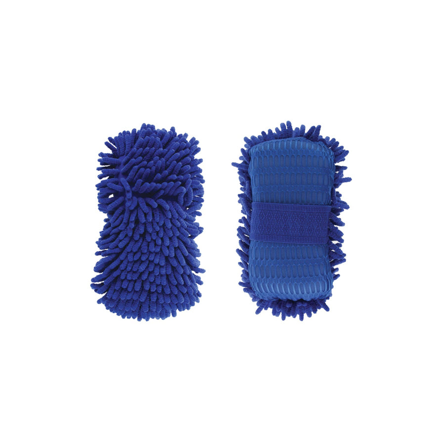 AMiO Cwash-08 01275 Car wash mitt 14mm, Color Wax black, Microfibre, Blue