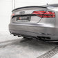Maxton Design Audi A8 D4 Facelift Central Rear Splitter (with vertical bars)