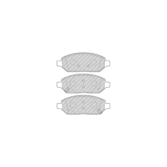 Ferodo Fdb5019 Brake Pad Set With Acoustic Wear Warning With Accessories
