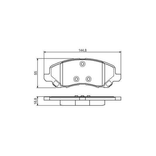 Bosch 0986495170 Brake Pad Set With Mounting Manual BP1503