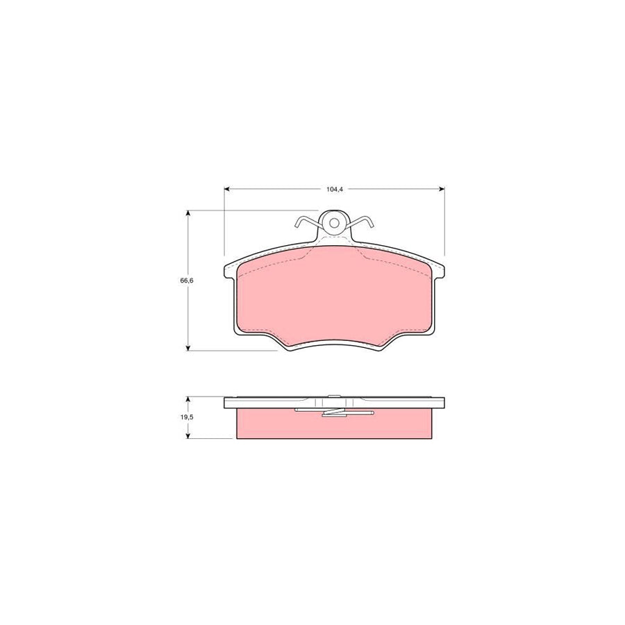 TRW Gdb863 Brake Pad Set For Volvo 340 360 Not Prepared For Wear Indicator With Brake Caliper Screws With Accessories