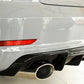 Rieger 00088159 Audi 8V Rear Diffuser for Sport Tailpipe Left & Right (A3 & S3) - Glossy Black