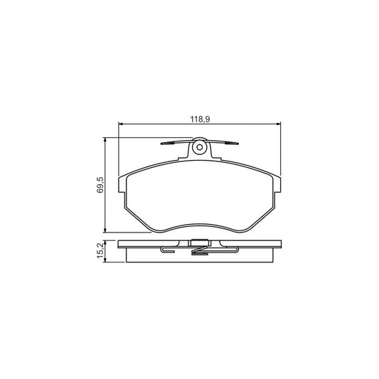Bosch 0986495246 Brake Pad Set BP1545