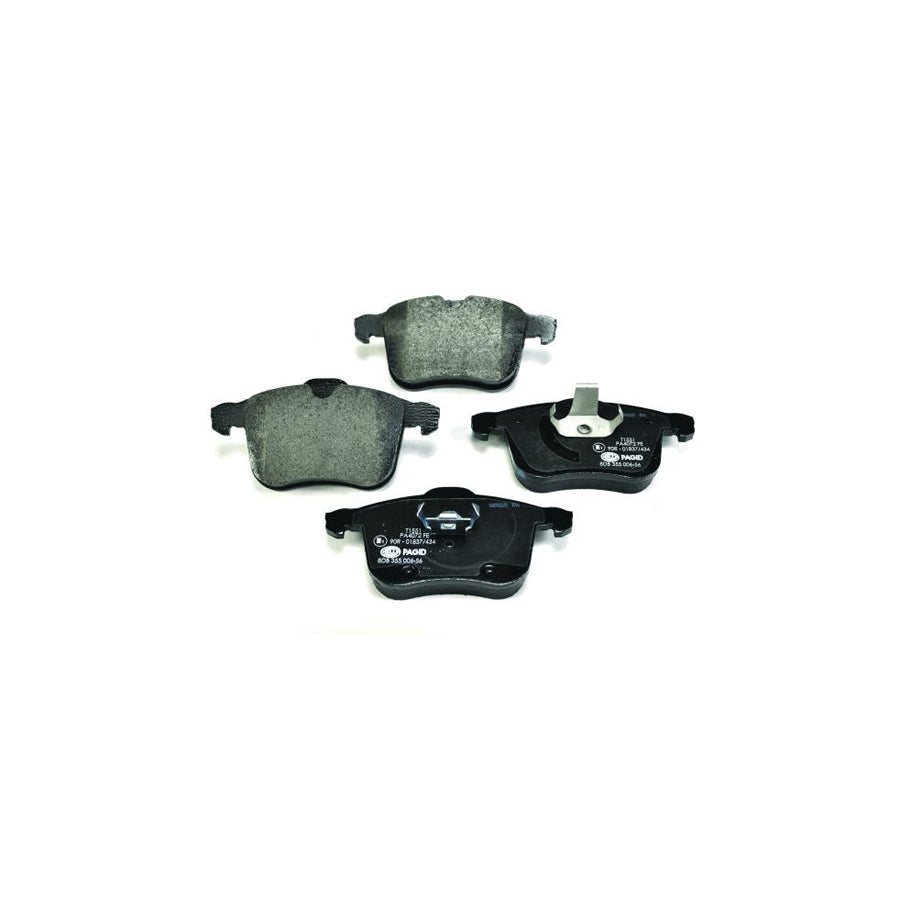 Hella 8DB 355 006 561 Brake Pad Set Prepared For Wear Indicator