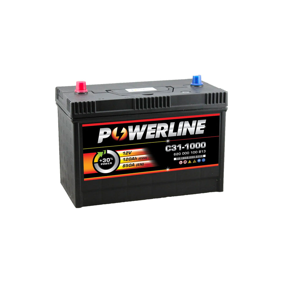 Powerline C31-1000 Car Battery 12V 120Ah