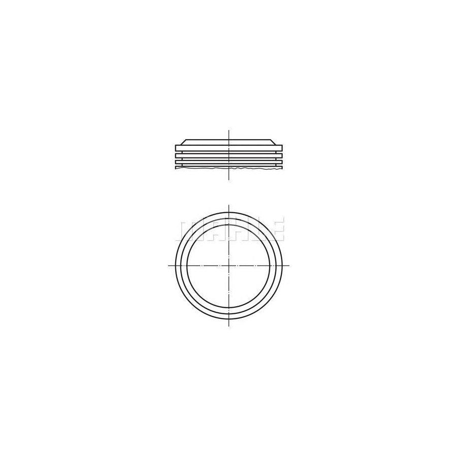 MAHLE ORIGINAL 039 15 00 Piston for PEUGEOT 204 75,0 mm