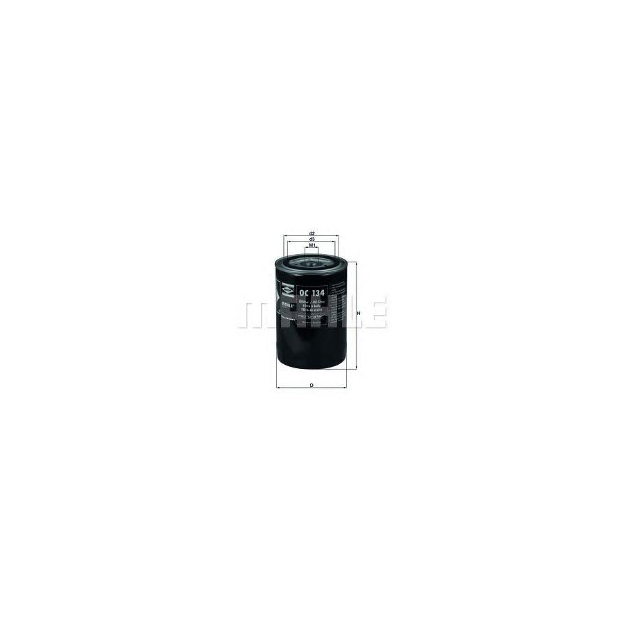 MAHLE ORIGINAL OC 134 Oil Filter Spin-on Filter