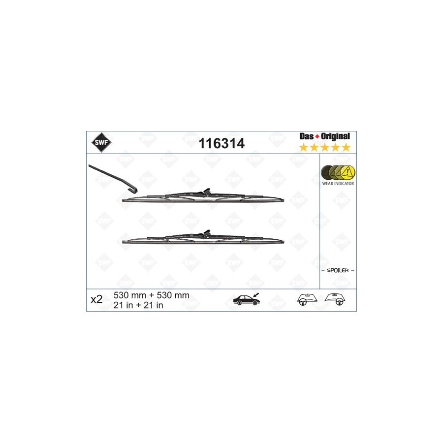 Swf Original 116314 Wiper Blade | Duco Car Parts UK Car Parts