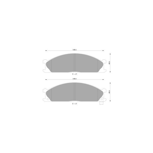 Bosch 0986Ab2007 Brake Pad Set With Acoustic Wear Warning BP2007N