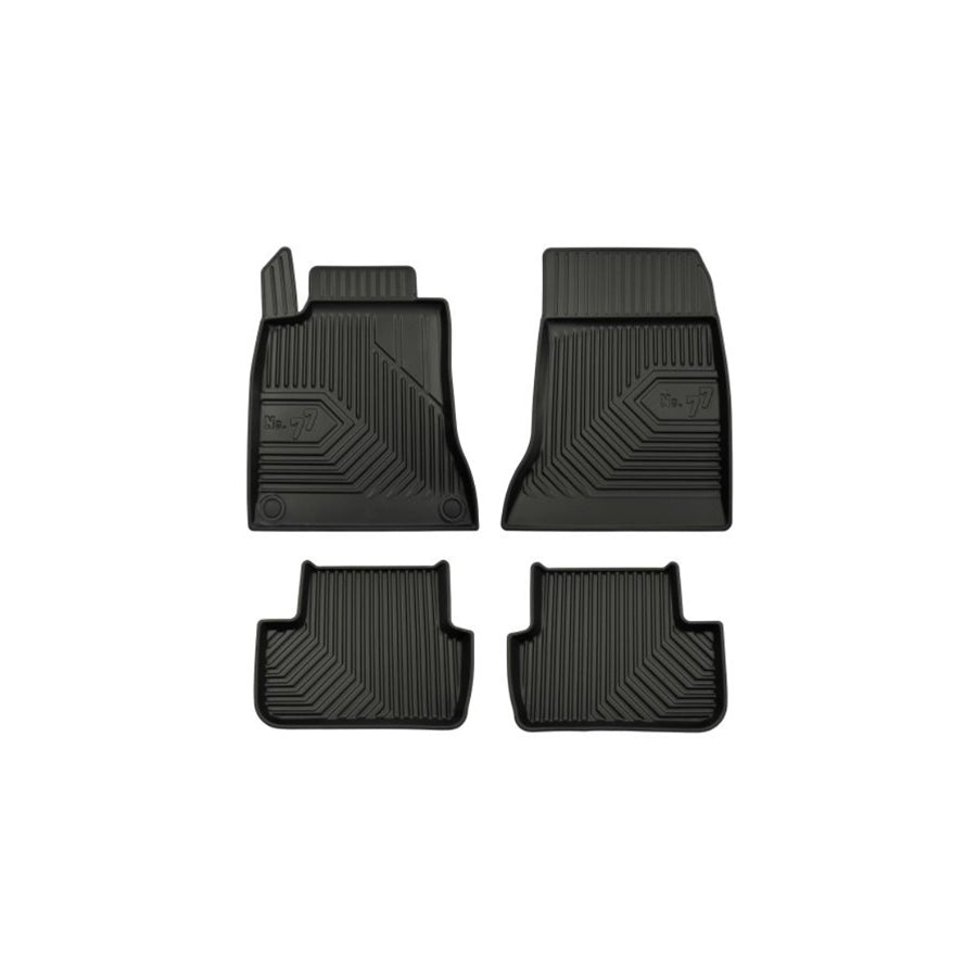 FROGUM Tailored 77408999 Floor mat set suitable for MERCEDES-BENZ CLA Elastomer, Front and Rear, Quantity: 4, Black, (LHD)