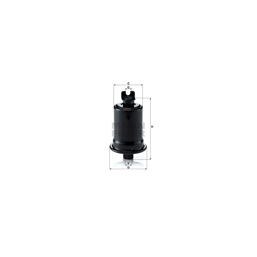 MANN-FILTER WK 614/30 Fuel filter In-Line Filter