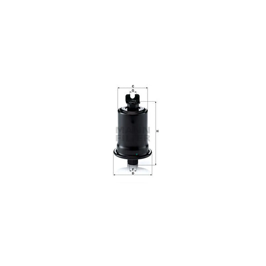 MANN-FILTER WK 614/30 Fuel filter In-Line Filter