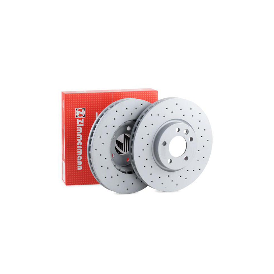 ZIMmERMANN SPORT COAT Z 600 3249 52 Brake Disc Internally Vented Perforated Coated High carbon