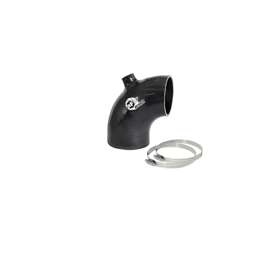  aFe 59-00106 (3-1/8 IN ID to 2-3/4 IN ID x 90 Deg.) Elbow Reducing Coupler w/ Port - Black Replacement Coupling Kit  | Duco Car Parts UK Car Parts