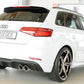 Rieger 00056822 Audi 8V A3 Rear Diffuser for Twin Tailpipe Left & Right -  Matte Black