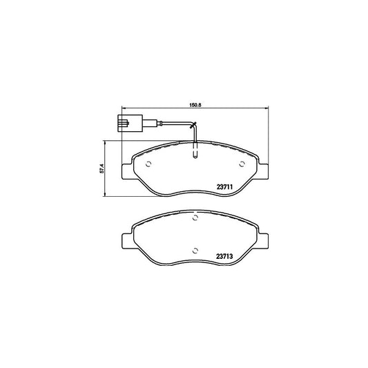 Hella 8DB 355 020 561 Brake Pad Set With Integrated Wear Warning Contact With Brake Caliper Screws With Accessories