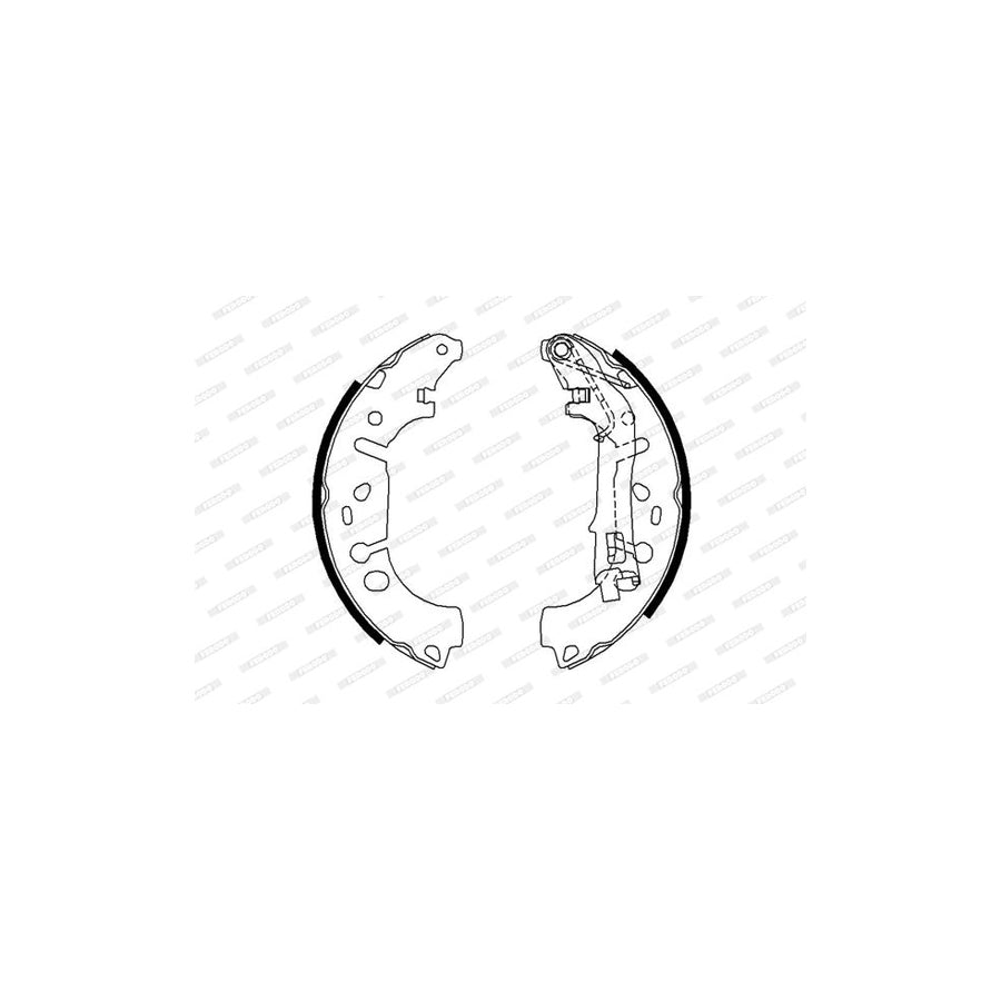 FERODO PREMIER FSB682 Brake Shoe Set with lever