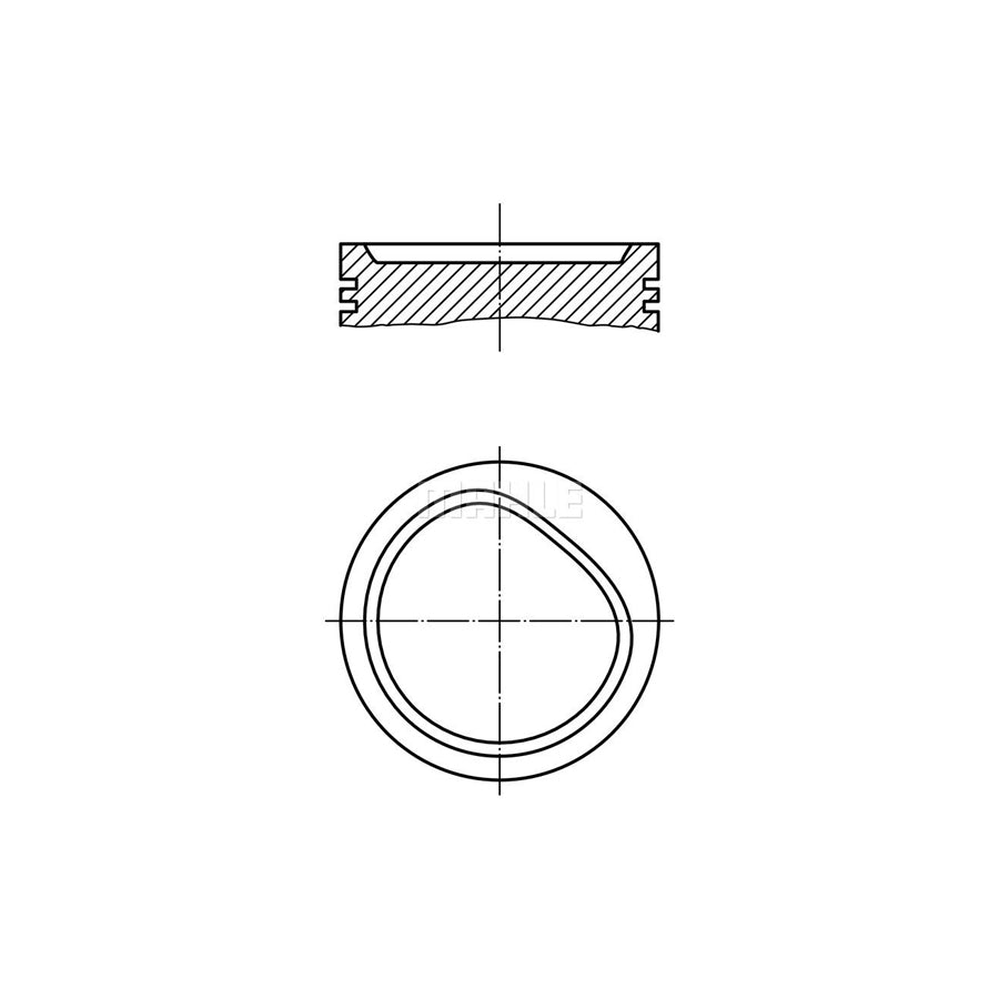 MAHLE ORIGINAL 082 72 01 Piston 84,25 mm, without cooling duct