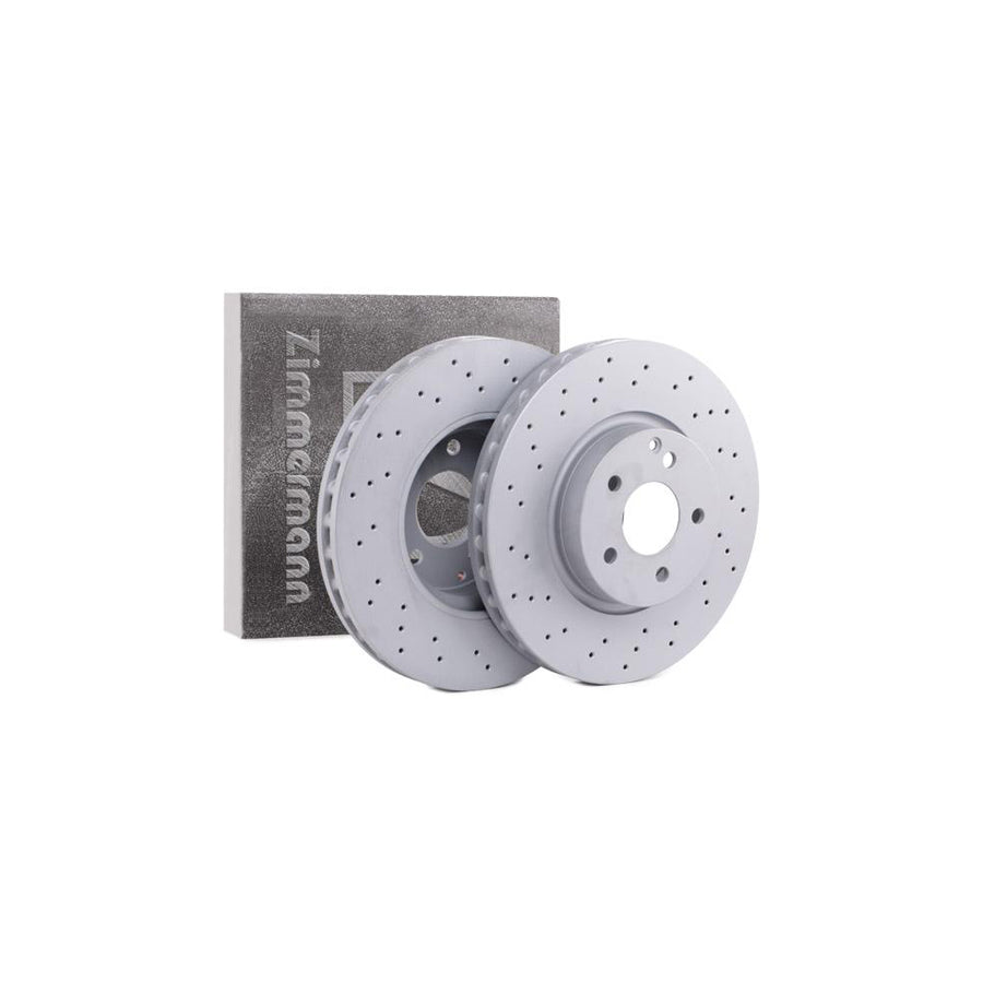 ZIMmERMANN COAT Z 400 3654 20 Brake Disc Internally Vented Perforated Coated High carbon