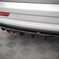 Maxton Design Audi Q3 S-Line 8U (Facelift) Central Rear Splitter (with vertical bars)