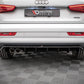 Maxton Design Audi Q3 S-Line 8U (Facelift) Central Rear Splitter (with vertical bars)