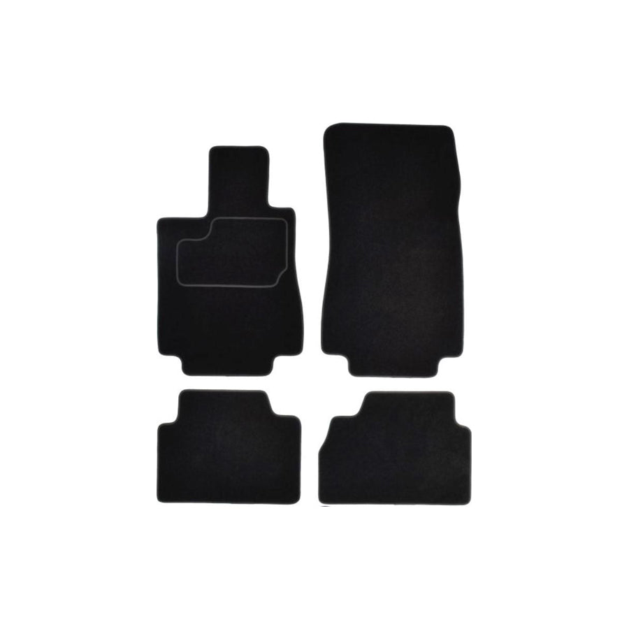 MAMMOOTH Tailored A041 MER325 PRM 01 Floor mat set suitable for MERCEDES-BENZ S-Class Saloon (W220) Textile, Front and Rear, Quantity: 4, Black