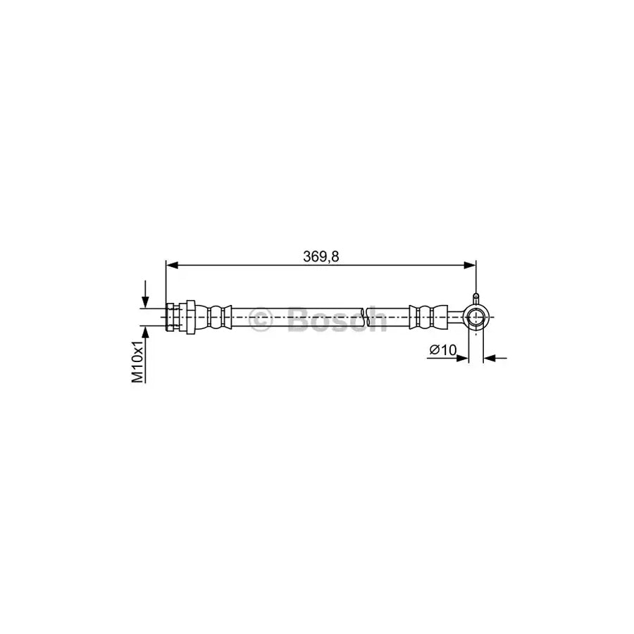 BOSCH 1 987 481 969 Brake Hose for MAZDA MX 5 II NB 360Mm