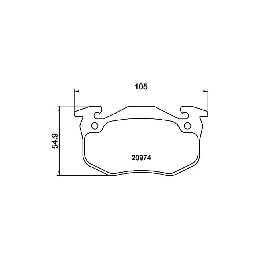 Hella 8DB 355 018 951 Brake Pad Set Prepared For Wear Indicator