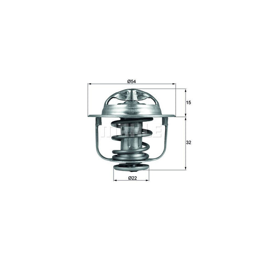 MAHLE ORIGINAL TX 120 89D Engine thermostat Opening Temperature: 89°C, with seal