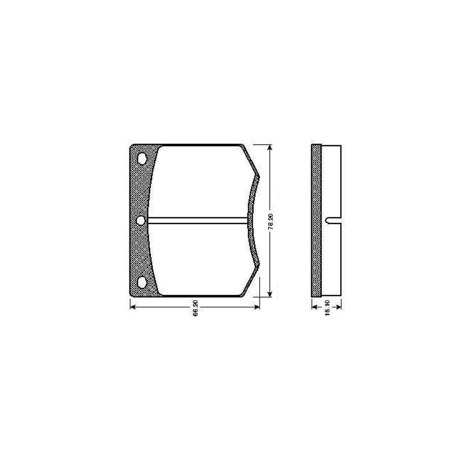 Bosch 0986Tb2062 Brake Pad Set Excl Wear Warning Contact