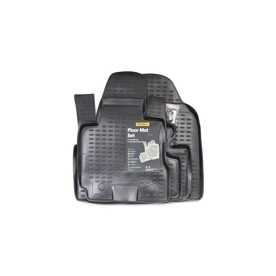 RIDEX Tailored 215A0018 Floor mat set for HYUNDAI Tucson (JM) Elastomer, Front and Rear, Quantity: 4, Black