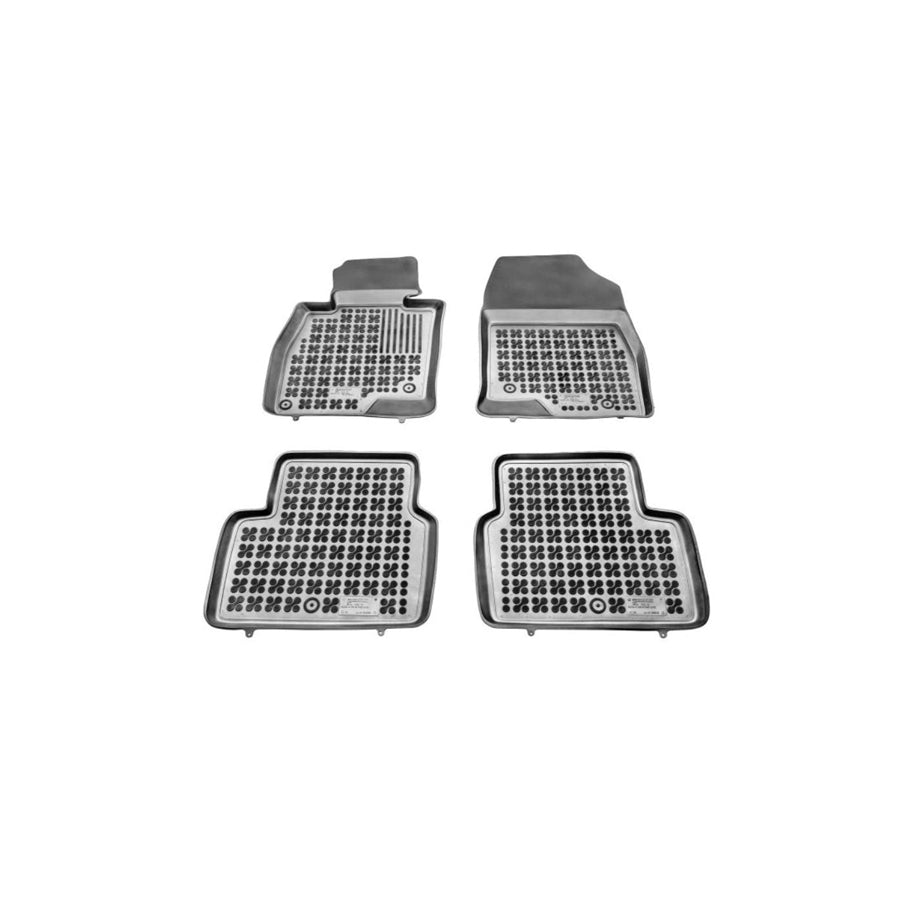 REZAW PLAST 200812 Floor mat set for MAZDA 6 Estate (GJ, GL) Elastomer, Front and Rear, Black