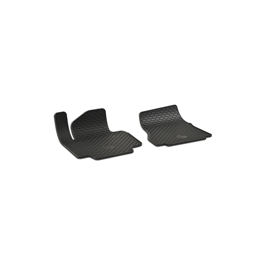 WALSER Tailored 50784 Floor mat set for NISSAN NV200 Elastomer, Front, Quantity: 2, Black