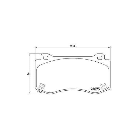 Brembo P 11 023 Brake Pad Set With Acoustic Wear Warning