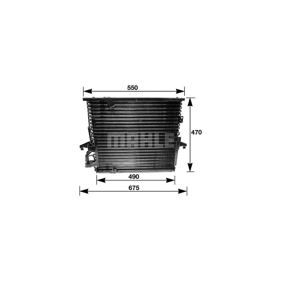 MAHLE ORIGINAL AC 147 000S Air conditioning condenser without dryer