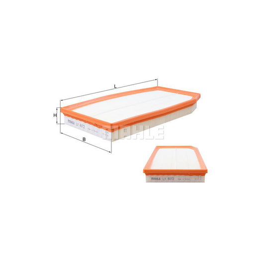MAHLE ORIGINAL LX 4872 Air Filter Filter Insert