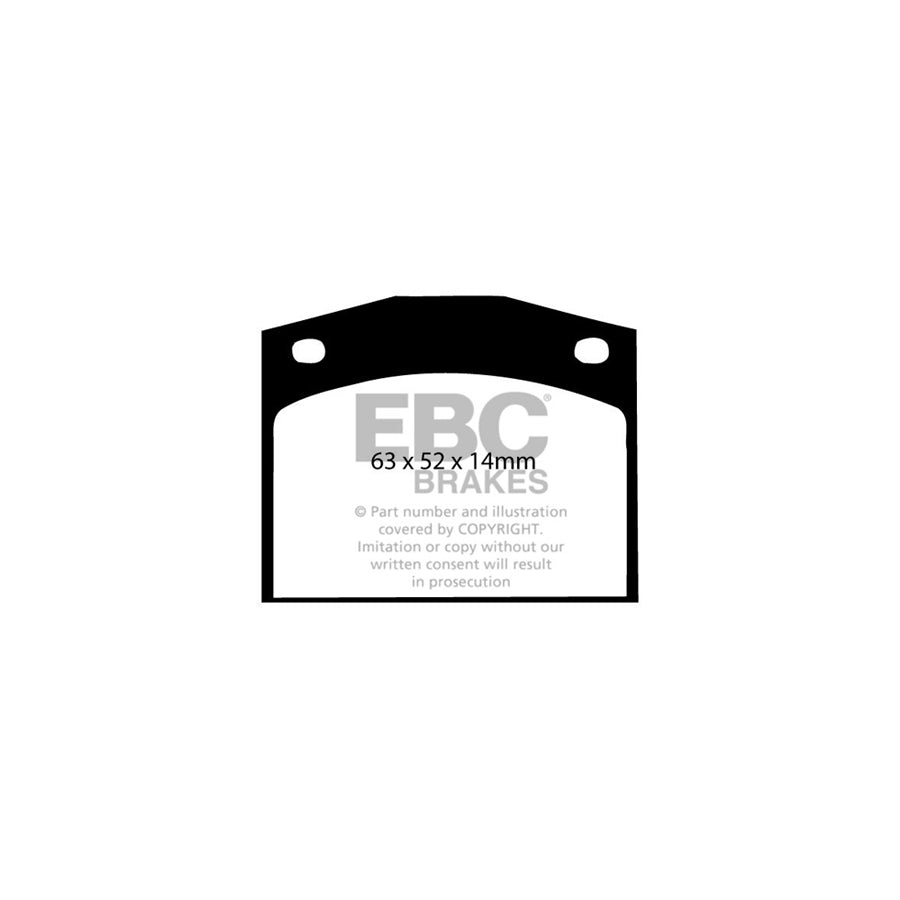 EBC DP238 Honda Nissan Ultimax Front Brake Pads (Inc. Civic & Silvia) 2 | Duco Car Parts UK Car Parts