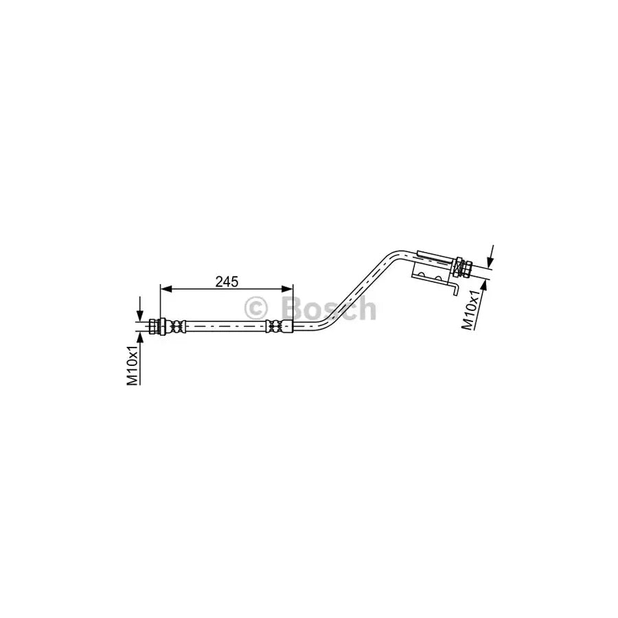 BOSCH 1 987 481 876 Brake Hose 245Mm