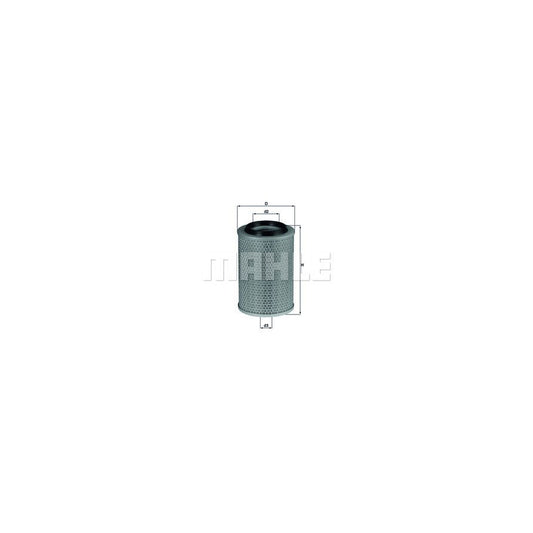 MAHLE ORIGINAL LX 496 Air Filter suitable for MERCEDES-BENZ 100 Filter Insert