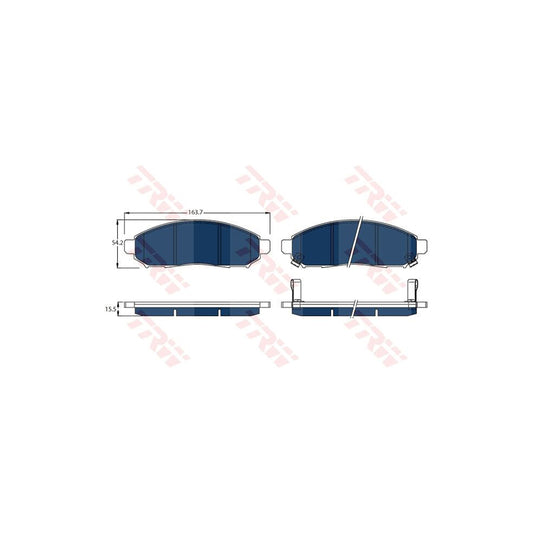 TRW Gdb3520Bte Brake Pad Set With Acoustic Wear Warning