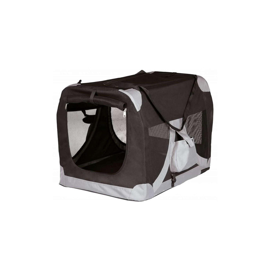 JOLLYPAW 7721876 Dog car bag Size: S-M, Colour: Black, Grey