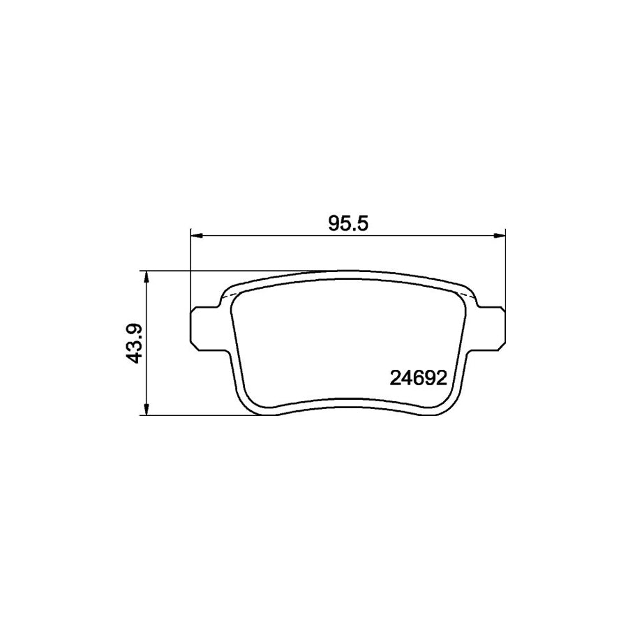 Hella 8DB 355 013 971 Brake Pad Set For Renault Kangoo Not Prepared For Wear Indicator With Brake Caliper Screws With Accessories
