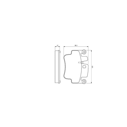 Bosch 0986424681 Brake Pad Set Front Axle Rear Axle With Mounting Manual BP396