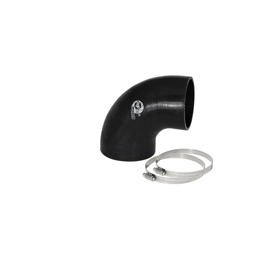  aFe 59-00065 (4 IN ID to 3-1/2 IN ID x 90 Deg.) Elbow Reducing Coupler - Black Replacement Coupling Kit  | Duco Car Parts UK Car Parts