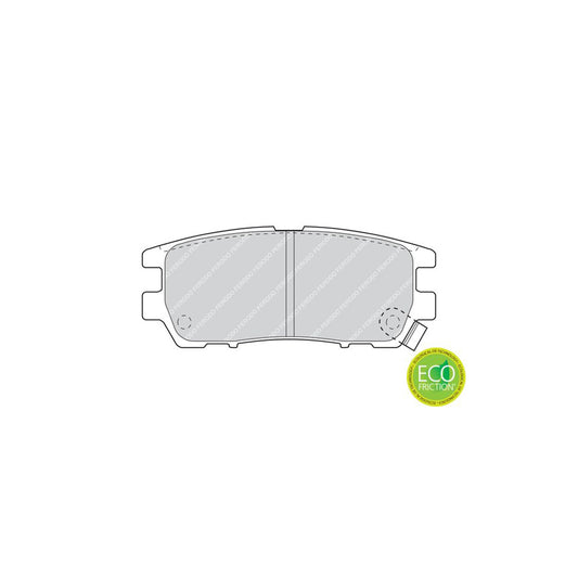 Ferodo Fsl1304 Brake Pad Set Fuse Technology Not Prepared For Wear Indicator