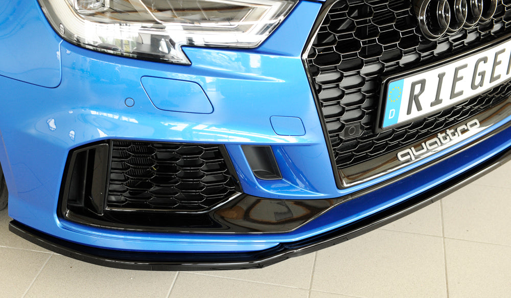 Rieger 00088161 Audi 8V RS3 Front Splitter - Glossy Black